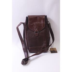 Jack Georges, Voyager, Leather, Crossbody, Messenger Bag, Brown ~ 250910-WH 1355